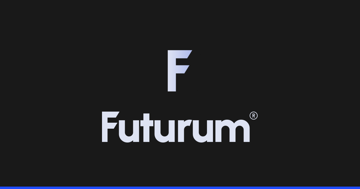 The Futurum wordmark in white on a near-black background, with a blue rule beneath it